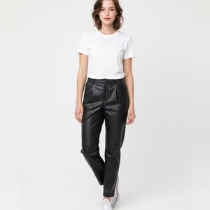 Black Faux Leather Pants Size 12